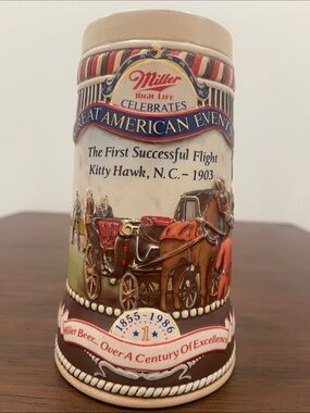 Vintage Miller High Life 1989 “Great American Events” Beer Stein